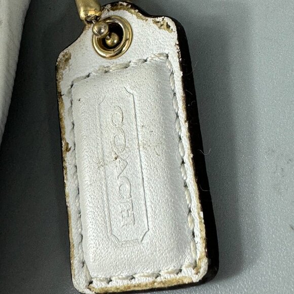 Coach White Leather Wristlet - Picture 4 of 14